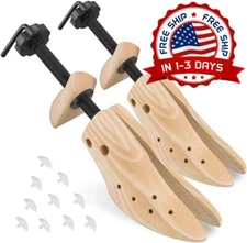 Estirador De Zapatos Para Hombres, 2 Vías De Ensanchadores De Zapatos Ajustables