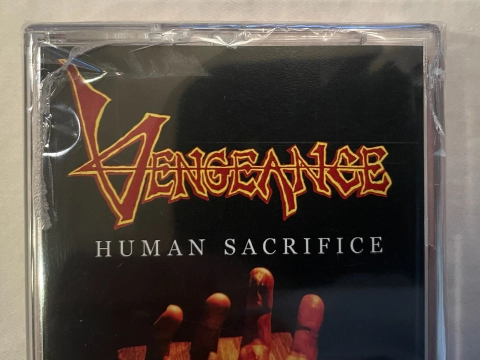 Vengeance - Human Sacrifice (Ltd Ed RED Cassette + Card - 50 Made) New-Sealed - Image 4 of 4