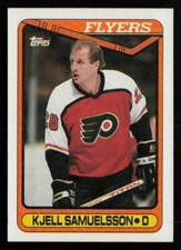 Kjell Samuelsson 1990-91 Topps #61 Philadelphia Flyers Hockey Card