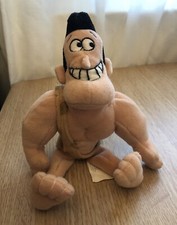 Vintage Disney Store George Of The Jungle And Ape 8  Bean Bag Plush