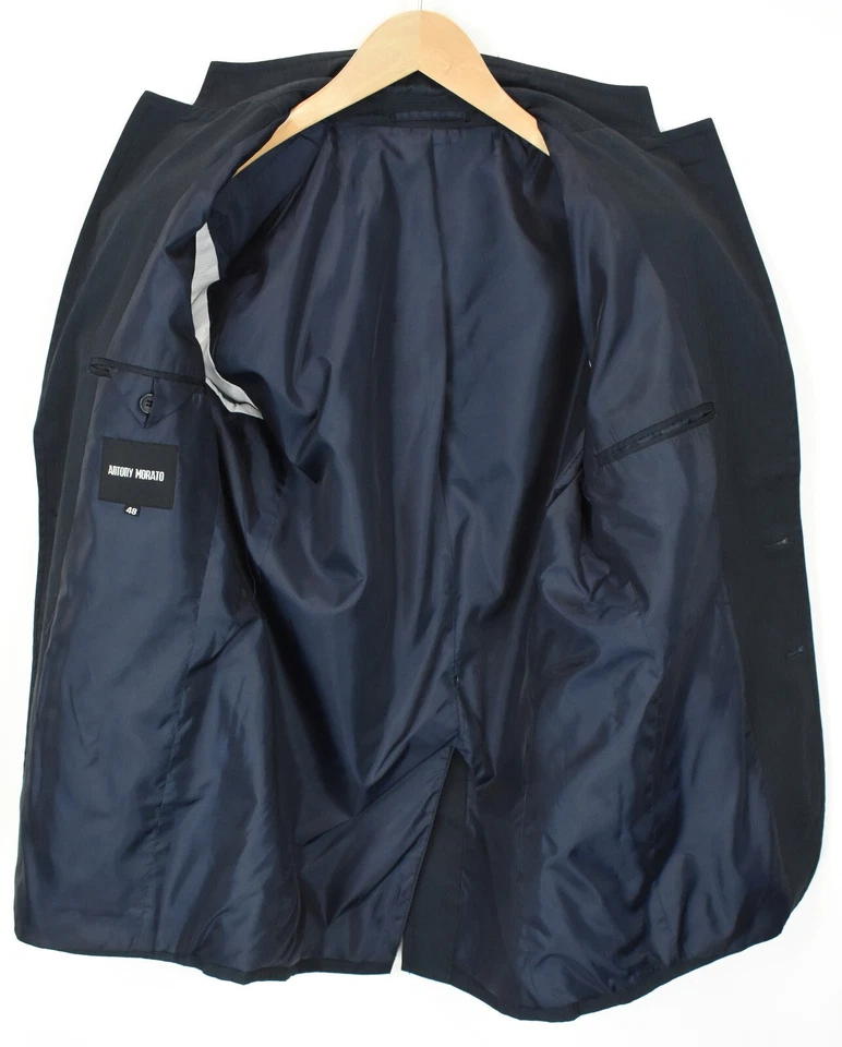 Blazer ANTONY MORATO Para Hombre (UE) 48 Sencillo Pecho Rayas Forrado Azul Foto 4 de 4