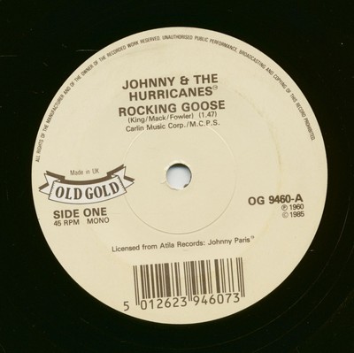 Johnny & The Hurricanes - Rocking Goose - Beatnik Fly (7inch, 45rpm, SC) - Vi...