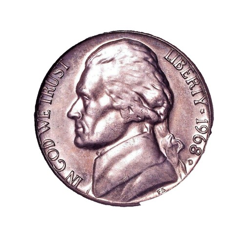 f*i様 No.68 アンティーク 銀貨 5点まとめ ニューファンドランド 5 1968 D 5c Toned. Jefferson Nickel BU Condition | eBay