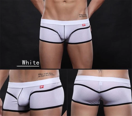 NUEVO Hombre Calzoncillos Boxer Malla Seda Hielo Transpirables Calzoncillos Ropa Interior Sin Costuras - Imagen 10 de 19
