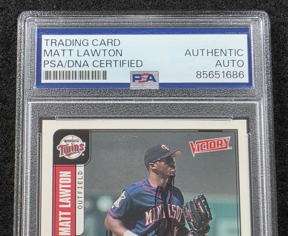 2001 MATT LAWTON Signed Upper Deck Baseball Card-MINNESOTA TWINS-PSA - Image 3 of 4