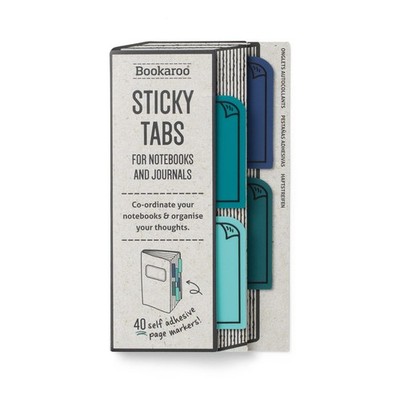 IF Bookaroo Sticky Tabs - Blues 5.51 x 2.76 inches, Blue 