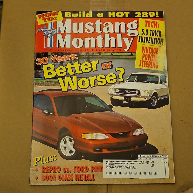 Mustang Monthly January 1997 Monthly Better or Worse? Cover Illustrated English