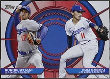 2025 Topps #DD-15 Shohei Ohtani / Roki Sasaki Dynamic Duos Baseball NM