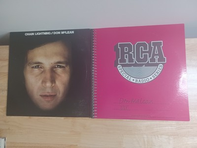1980s DON McLEAN - Chain Lightning + RCA Radio Series Vol VII Vinyl LP