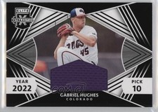 2022 Panini Elite Extra Edition First Round Materials Gabriel Hughes 14ld