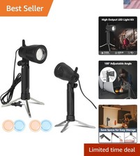 5500K Adjustable LED Photography Light - Perfect for Table Top Studios 2 Sets 