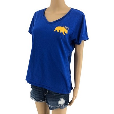 Port & Company LARGE Blue CSPS Project Bear Short Sleeve Tee Shirt T-Shirt