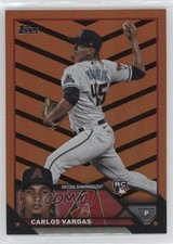 2023 Topps Update Orange & Black Foil Carlos Vargas #US67 0s2w