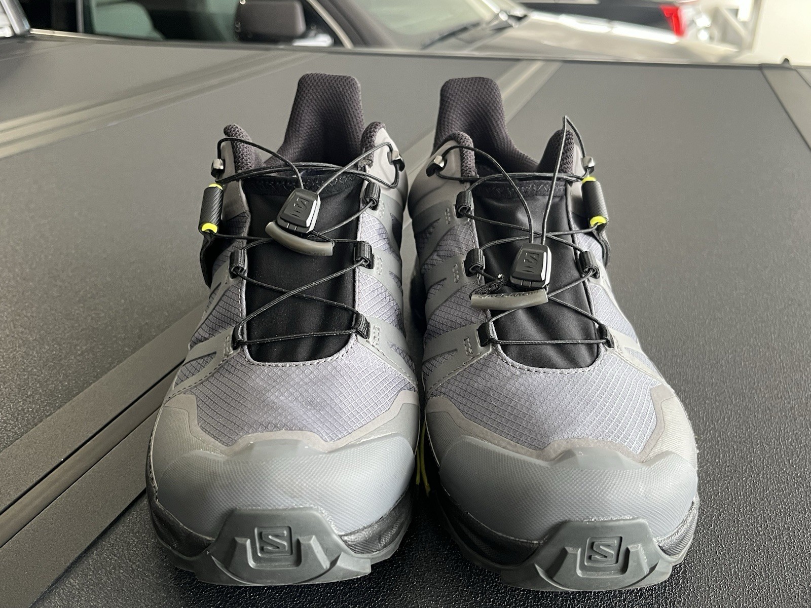 Scarpe Salomon X Ultra 4 GTX Uomo Taglia 11 Nero Grigio Giallo Gore Tex Escursionismo Trail