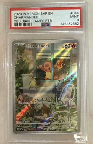 2023 POKEMON SVP EN-SV BLACK STAR PROMO #044 CHARMANDER OBSIDIAN FLAMES PSA 9