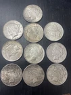 Lot Of 10 Silver Peace Dollars 1922 And 1926s