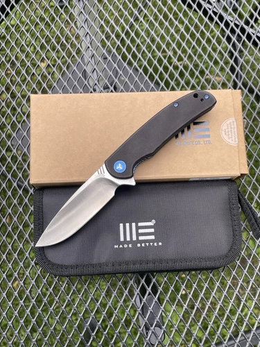 We Knives Practic M390 Black G10 With Blue Liner