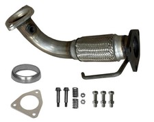 Zelaine Front Flex Pipe Compatible With Honda Accord 2003 2004 2005 Silver