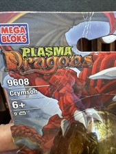 NEW 2005 Mega Bloks Plasma Dragons Series 1 Crymson 9608 Vulcan Fire Dragon Egg