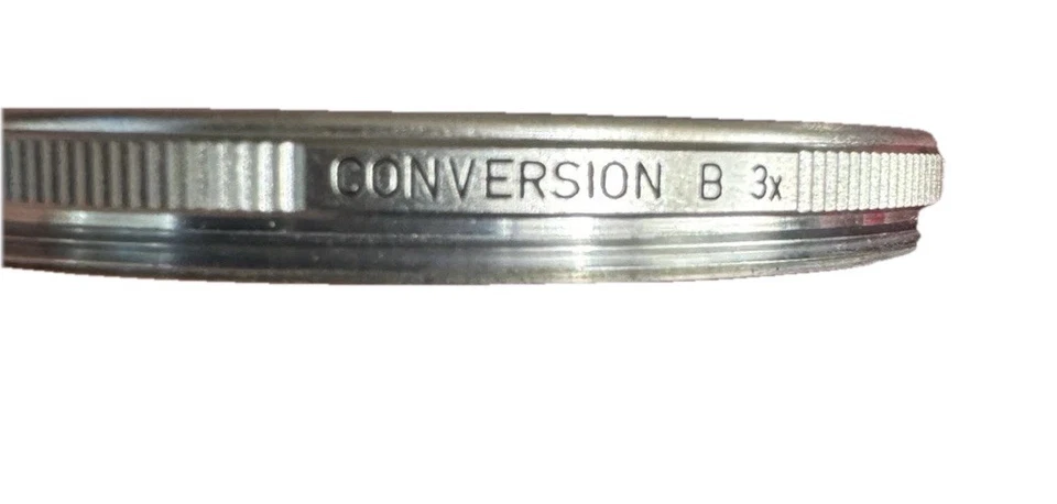 Canon Japan 55mm Orig Conversion B 3X Lens Filter Blue Genuine OEM Chrome Edge - Image 3 of 4