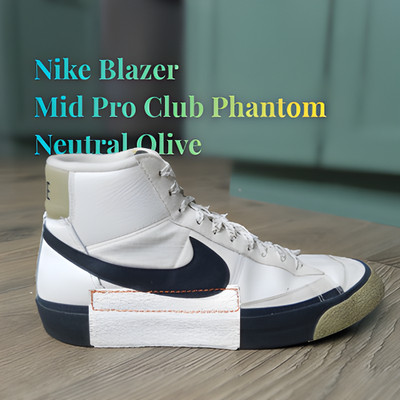 Nike Blazer Mid Pro Club Phantom Neutral Olive - Men's 10 - good condition