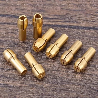 Brass Drill Chuck Collet Bit For Dremel Rotary Tools Adapter Head Dia 0.5-3.2mm