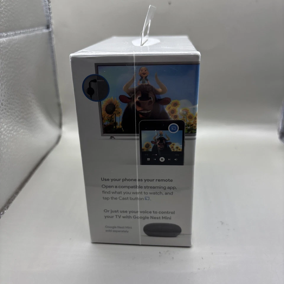 Google Chromecast 3rd Gen HD NEW Sealed Digital Media Streamer Charcoal nc2-6a5 - Image 4 of 4