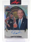 GIANNIS ANTETOKOUNMPO 2026 LEAF METAL AUTO SILVER GEORGE W BUSH BUCKS /1 Q4444
