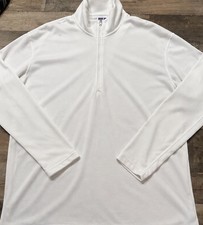 Vintage Patagonia Capilene Men's L White Quarter Zip Pullover Made in USA