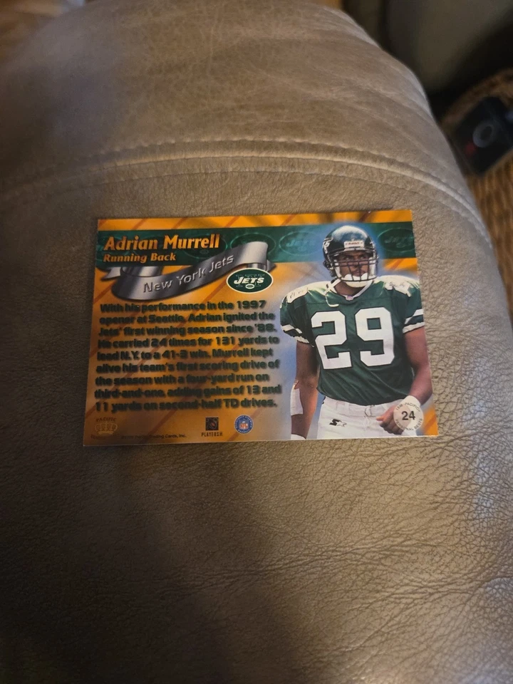 1998 Pacific Paramount Personal Bests Adrian Murrell #24 - Image 2 of 2