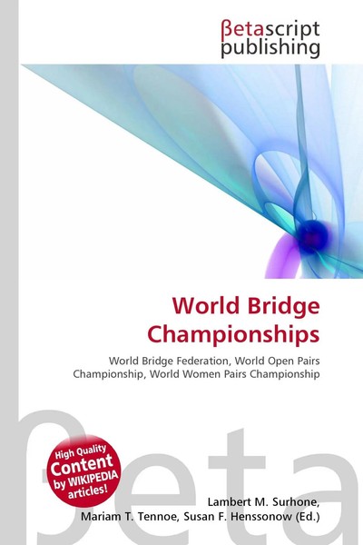 Lambert M. Surhone (U. A.) | World Bridge Championships | Taschenbuch | Englisch-image