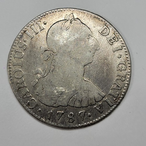 1787 NG Guatemala Silver 2 Reales Carolus III Spanish Colonial Silver *T652