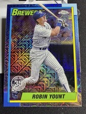 2025 Topps MLB Series 1 1990 Topps Chrome Silver Pack Robin Yount Brewers