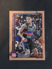 2025-26 Topps Basketball #46 MARCUS SASSER Gold Parallel /2025 Pistons