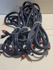 STEREN DUAL RCA BLUE AUDIO CABLE 2 6ft And 12ft Lot Of 3