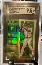 2018 Panini Contenders Optic #4 Ronald Acuna Jr. Green 40/50 RC SGC 9.5!!