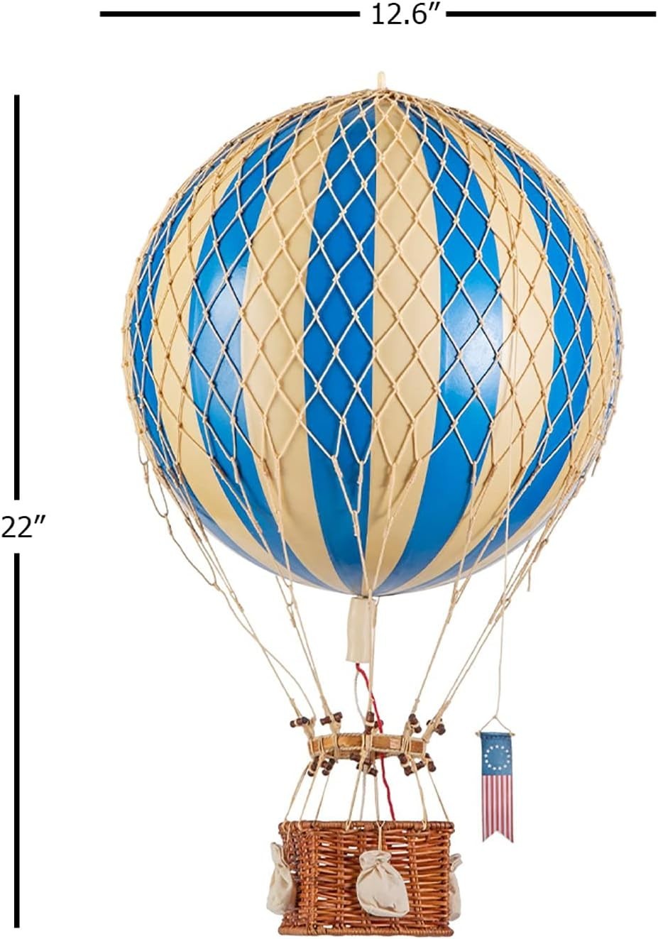 Authentic Models Royal Aero Hot Air Balloon Hanging Home Decor AP163 - 22" Size