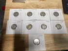9 Mercury dimes USA Coins