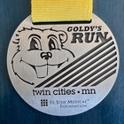 GOLDY'S RUN Running 5K Finisher 2014 Medal MINNESOTA UofM Twin Cities  St Judes  — photo 5