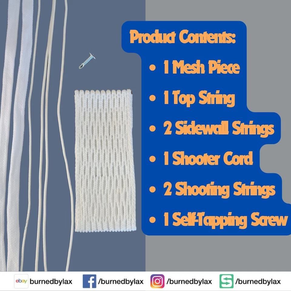 🥍 Semi-Soft Mesh Kit🥍  PERFORMANCE MESH KITS Semi Soft Lax Stringing  - Image 3 of 3