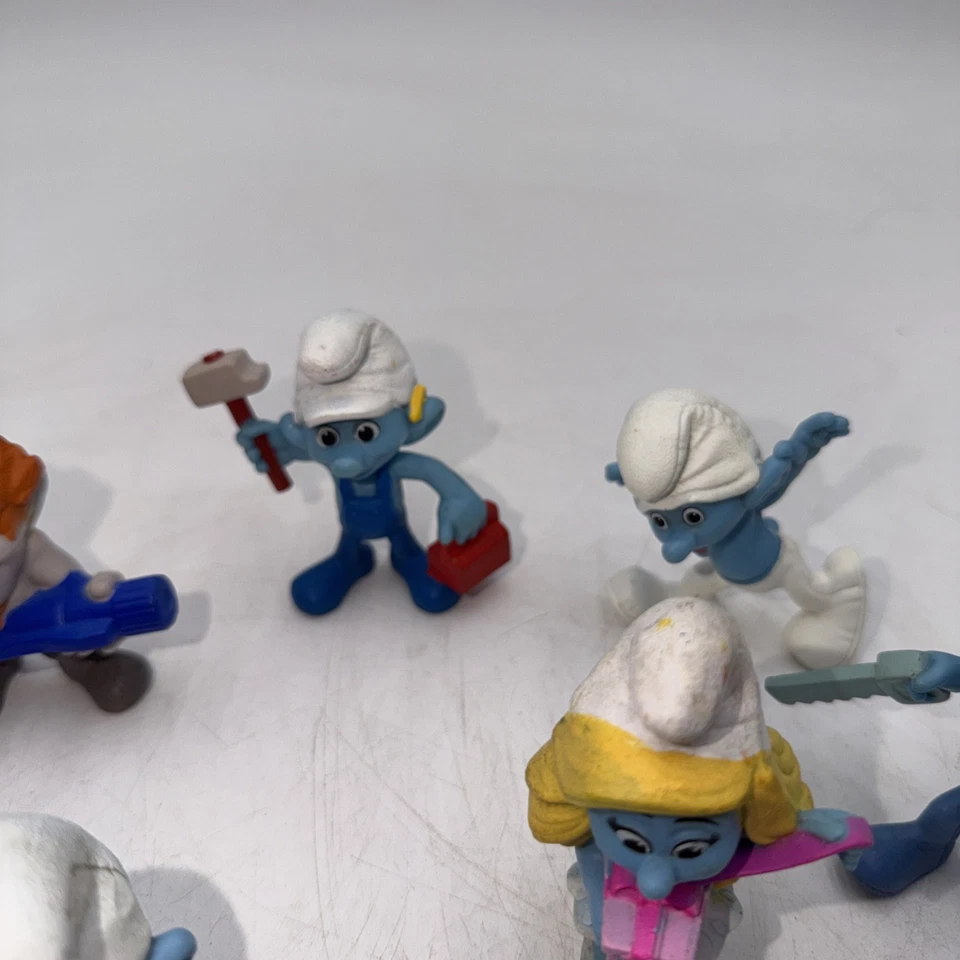 "Figuras de Pitufo - Lote de 15 - Juguetes Happy Meals vintage de Peyo de 3"" McDonalds" Foto 4 de 4