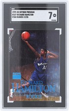 Richard Hamilton Wizards 1999-00 Fleer Skybox #107 #17/25 SGC 7 Rookie Card
