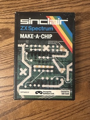Sinclair ZX Spectrum MAKE-A-CHIP Educational Software Cassette Incognito 1983 UK