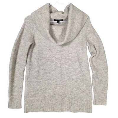 Banana Republic Cowl Neck Wool Blend Sweater Cream Women's Size S