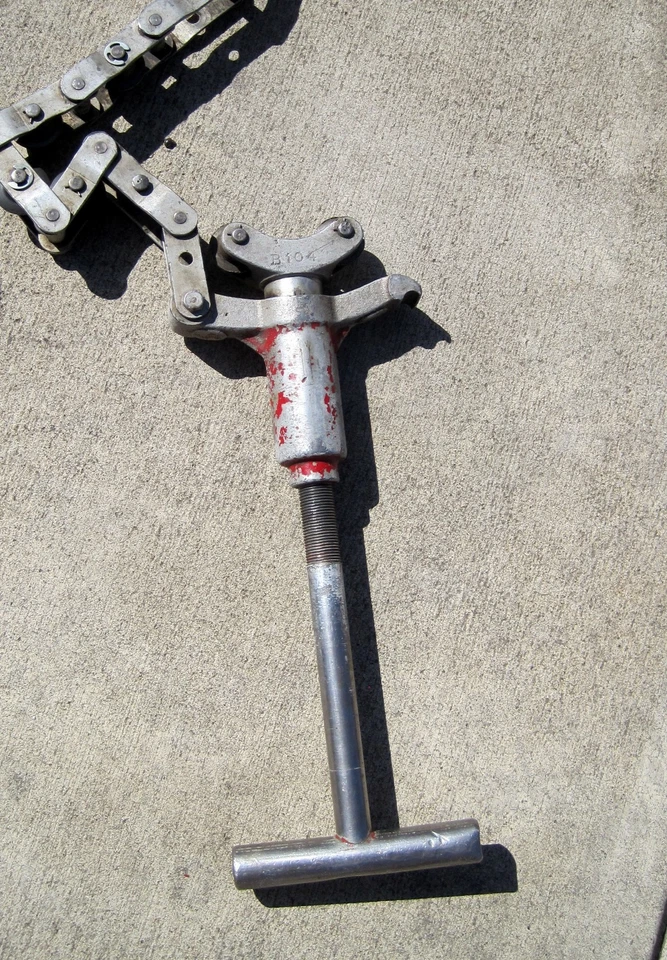 "CORTADOR DE TUBOS DE CARGA DE RESORTE cadena cortador de tubos de suelo pargo 1 1/2"" - 6""" Foto 3 de 3