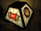 Vtg 1983 MILLER HIGH LIFE BEER GIRL ON THE MOON Hanging Poker Pool Table Light