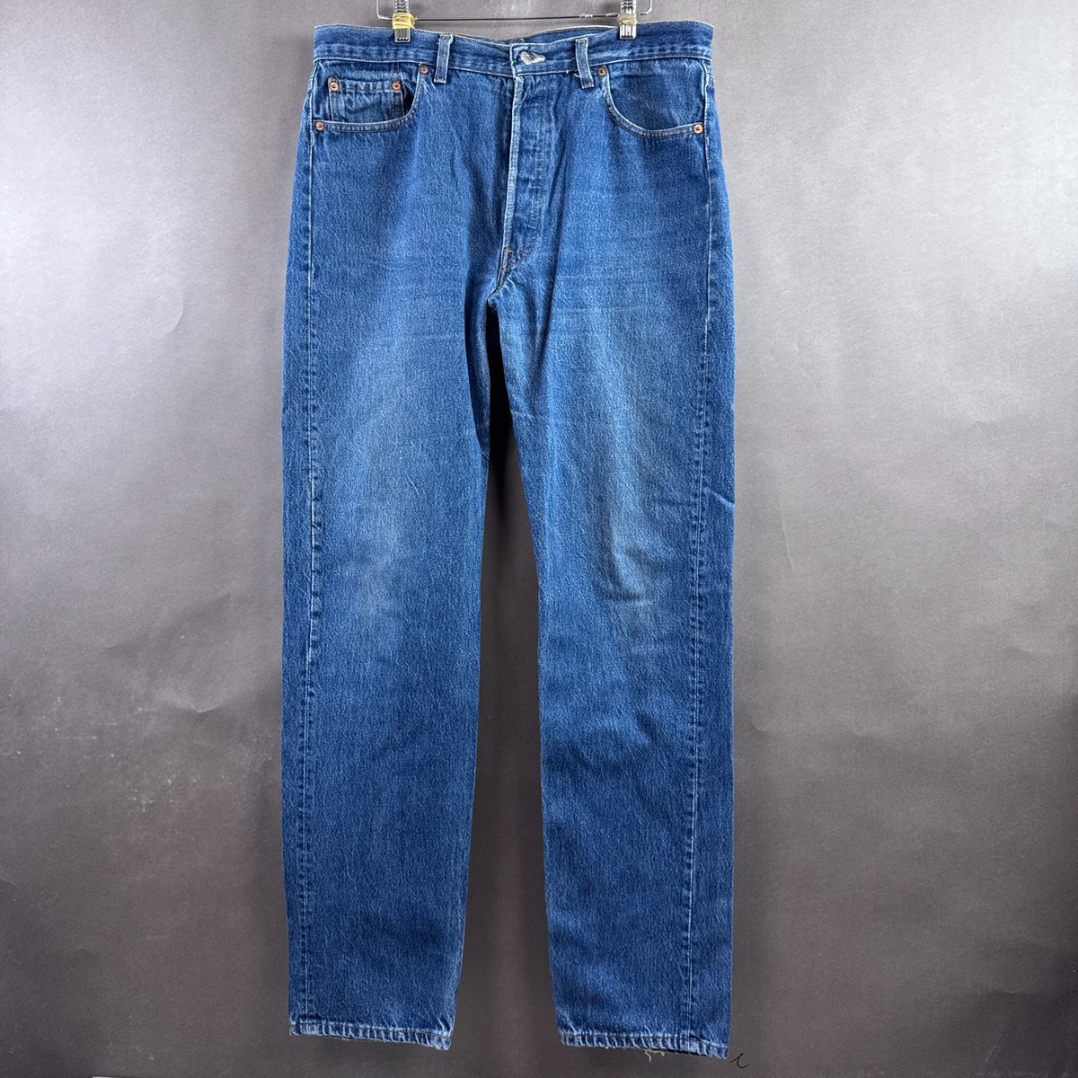 Vintage Levis 501 Jeans Mens 36x36 Blue 80s Made USA Button Fly