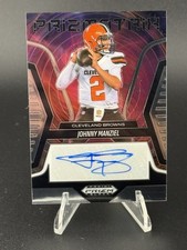 Johnny Manziel 2025 Prizm Black Football Prizmatrix Auto - Browns 
