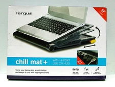 Laptop Cooling Pad Targus AWE81US 17" Chill Mat With 4-Port USB Hub Dual Fan