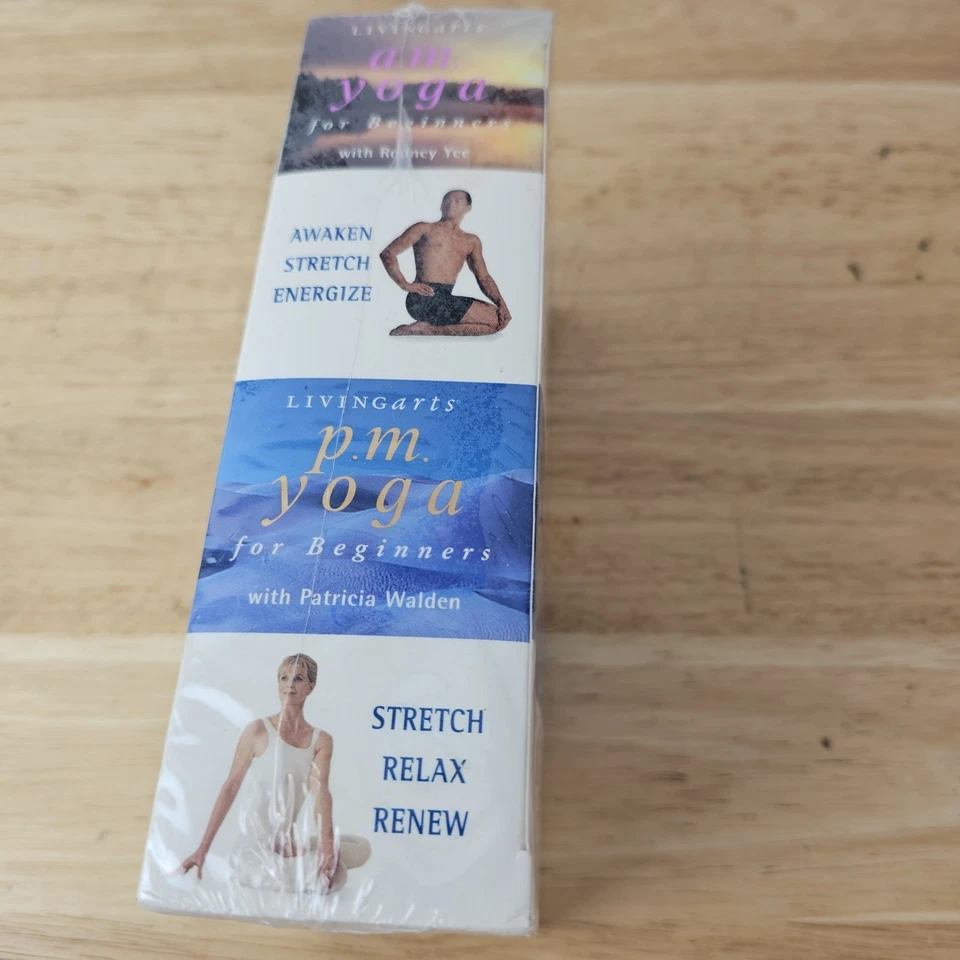 Gaim Living Yoga A.M. P.M. for Beginners Workout VHS Lot 2 Videos for Exercise - Image 4 of 4